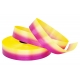 ZWEI FARBEN POLYBAND MIT GEPRESSTEM MUSTER - "GEMISCHTE MUSTER" 2cm, 3cm/100m