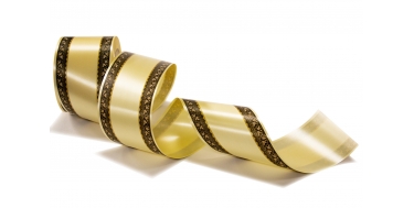 PP FUNERAL PRINTED RIBBON WITH "MAPLE" PATTERN 8cm/50yd